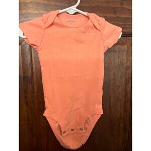 Carters Orange Coral bodysuit -(6Months)